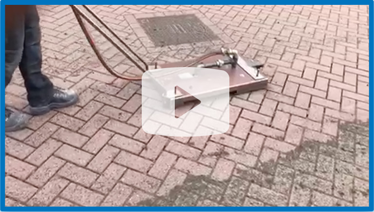 Video reinigen waterpasseerbare bestrating lucht - Overbetuwe